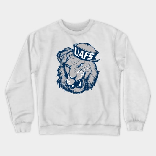 Vintage UAFS Lion Mascot Crewneck Sweatshirt by Osprey Tees LLC